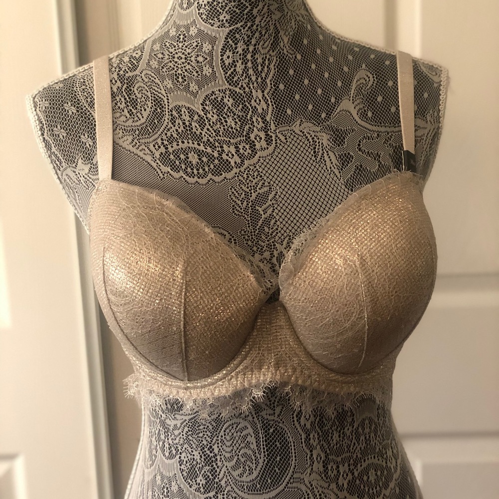 Victoria Secrets Dream Angels Silver Bra Size 38D